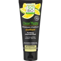 Маска за лице с активен въглен Clean'Yuzu - 75 мл
