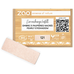 ZAO Refill Rectangle Eye Shadow - 121 Pearly Ivory
