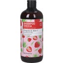 Family 2in1 Eper és aloe sampon és tusfürdő, 500 ml