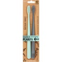 Organic Toothbrush Twin Pack, Pirate Black & Monsoon Mist (2 stk)