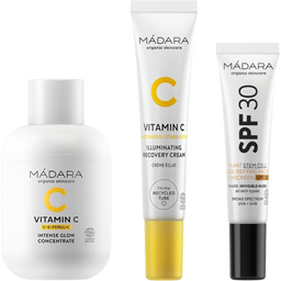 MÁDARA Organic Skincare GLOW BOOST 3-Step Skincare Set - 1 sada