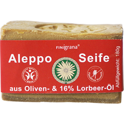FINigrana® Bio & Naturkosmetik Sapone di Aleppo - 16% di Olio di Alloro - 180 g