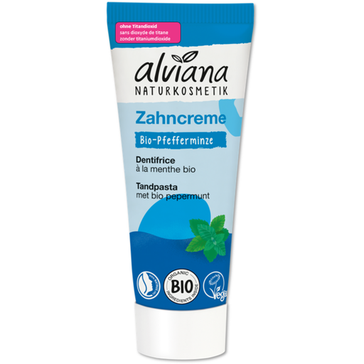 alviana Naturkosmetik Dentífrico Menta Bio - 75 ml
