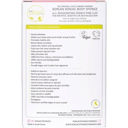 The Mandala Pink Clay Body Sponge - 1 Pc