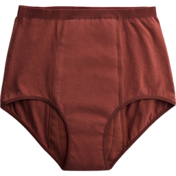 Heavy Flow High Waist menstruační kalhotky - hnědé - S