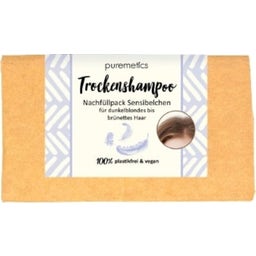 puremetics Shampoo Secco per Capelli Castani - ricarica da 100 g