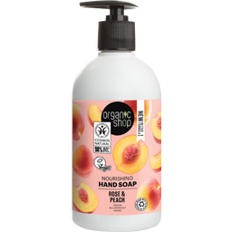 Organic Shop Nourishing Rose & Peach Hand Soap - 500 ml